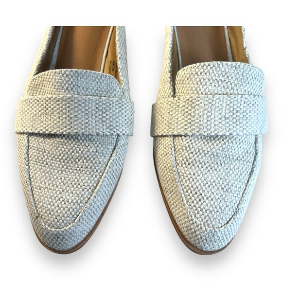 UNIVERSAL THREADS Ivory and Beige Linen-like Fabric Mules SZ 7 - Picture 10 of 13